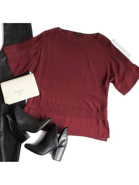 Banana Republic Tops - Banana Republic Silk Sheer Panel Top